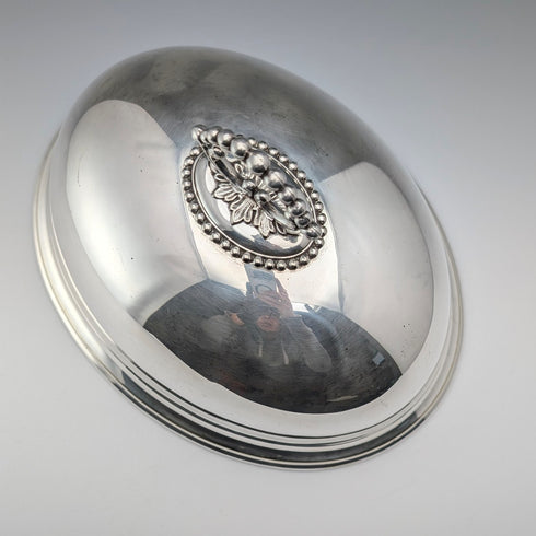 英国アンティーク シルバープレート製 小型クロッシュ Mappin&Webb